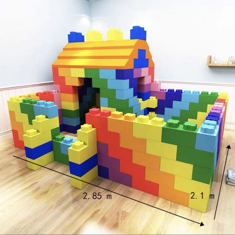 Amusement Park Building Blocks Large Shopping Mall Playground Castle Fence Toy Epp Foam Building Blocks Brick Building Blocks Large Particles - Image 4